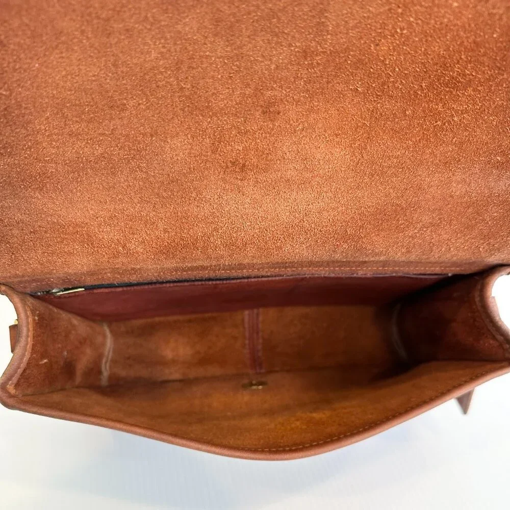 Vintage COACH Convertible Clutch Bag New York City British Tan 70/80s - Picture 12 of 16